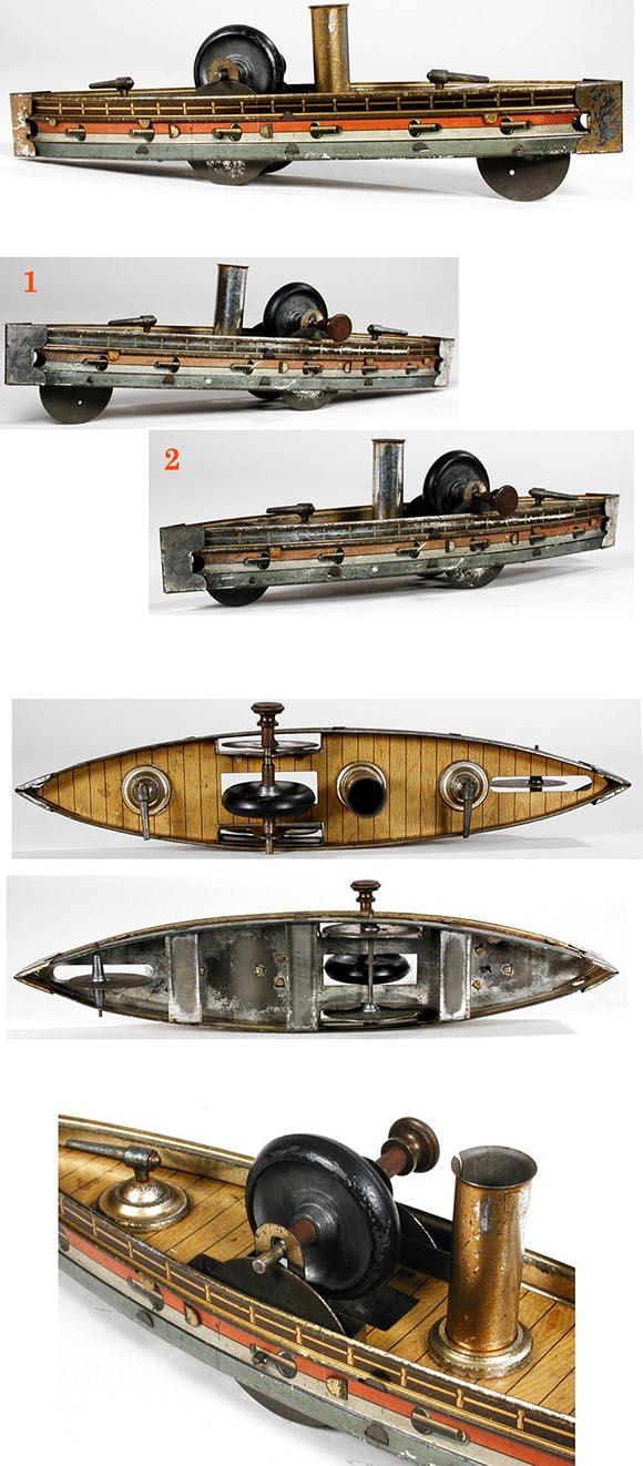 c.1905 Carette, Flywheel Driven Gun Boat